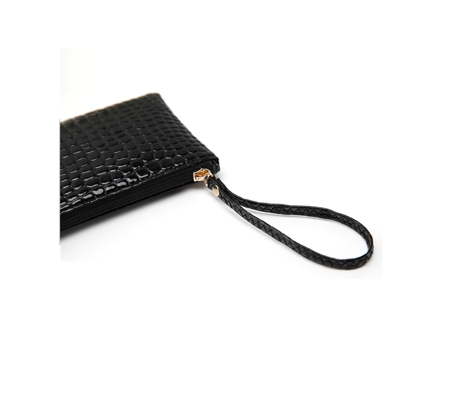 Clutch evening back zwart