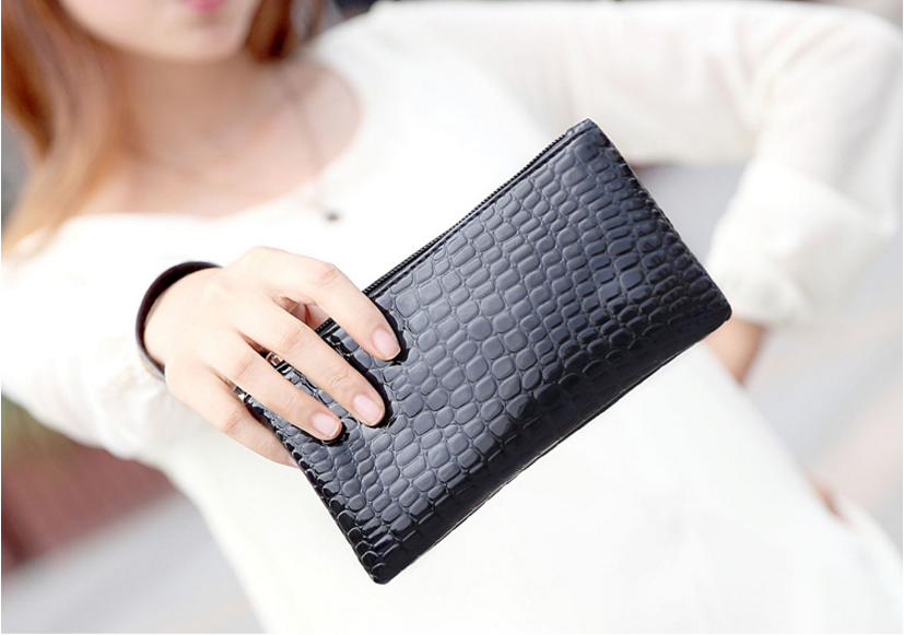 Clutch evening back zwart