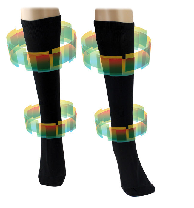 3 Pairs of compression socks GRAY L-XL