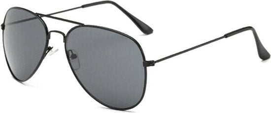 Aviator Sunglasses Black Frame Black Lenses Black on Black
