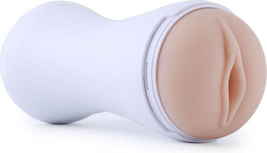 Hismith - Vagina Masturbator - With Vibration and Moaning Sounds! Realistic feeling. Easy to clean! White