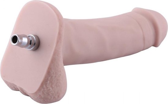 Hismith Premium Silicone Dildo with Quick Air Connector, 18 cm long, circumference 14 cm, Blank