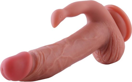 Zuignap Dildo Met Clitoris stimulator TEKST