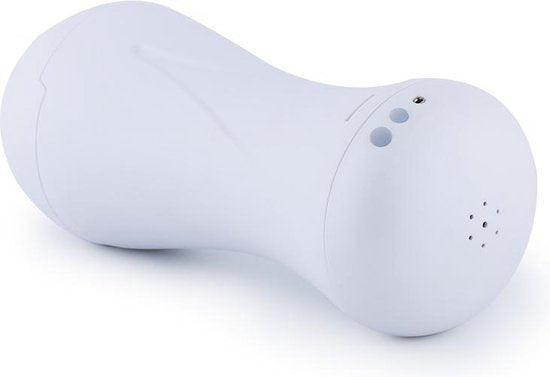 Hismith - Vagina Masturbator - With Vibration and Moaning Sounds! Realistic feeling. Easy to clean! White