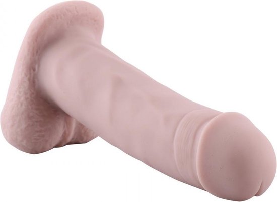 Hismith Premium Silicone Dildo with Quick Air Connector, 18 cm long, circumference 14 cm, Blank