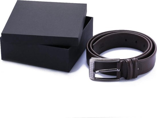 Leather Belts Brown &amp; Black with Magic Wallet Card Holder Christmas Gift