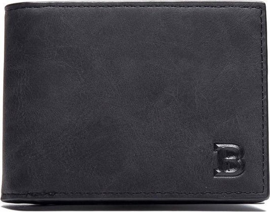 Suede wallet Bogesi wallet Men's wallet - Black