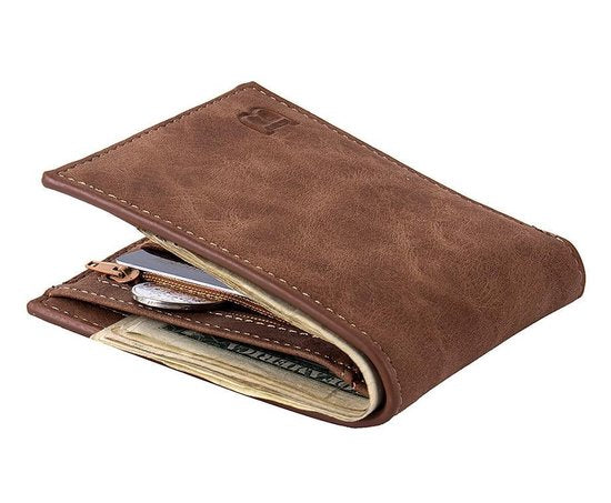 Suede wallet Bogesi wallet Men's wallet - Black