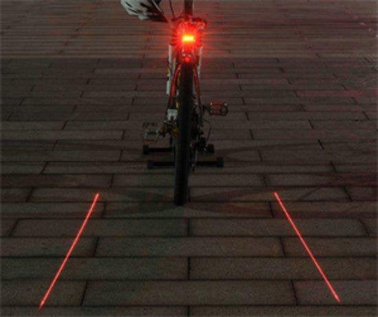 Laser fiets lampje rood