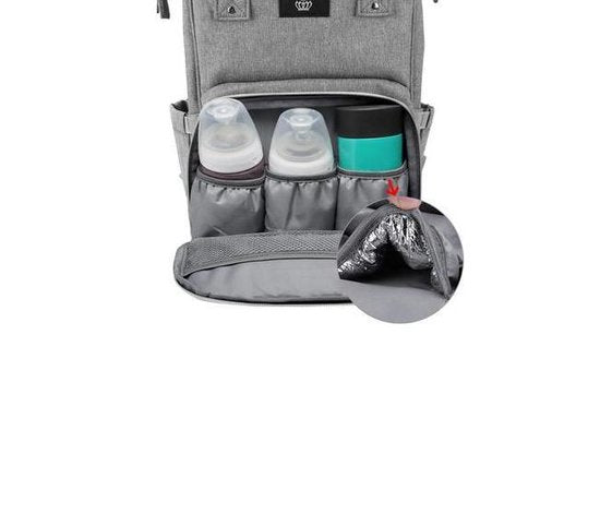 Lequeen Diaper Bag Backpack - Nursery Bag Diaper Bag - Pamper Bag - Dark Gray - Stylish and Durable