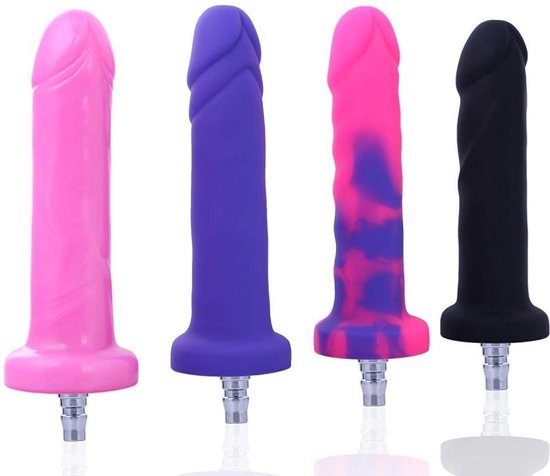 Dildo Set of 4 17 CM for the Hismith Premium with Quick Air Connector