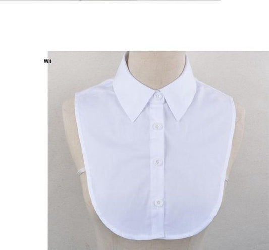 Blousekraag Dames Losse Kraag Wit Kraagje