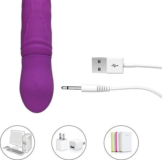 Realistic Dildo Vibrator Purple
