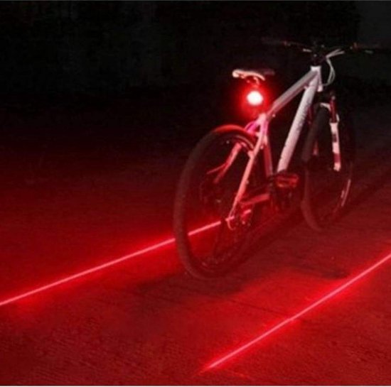 Laser bicycle light red