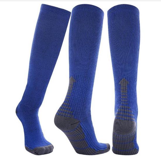 MeditorPlus Vital Sporty Compression Socks 2 Pair Blue - L/XL
