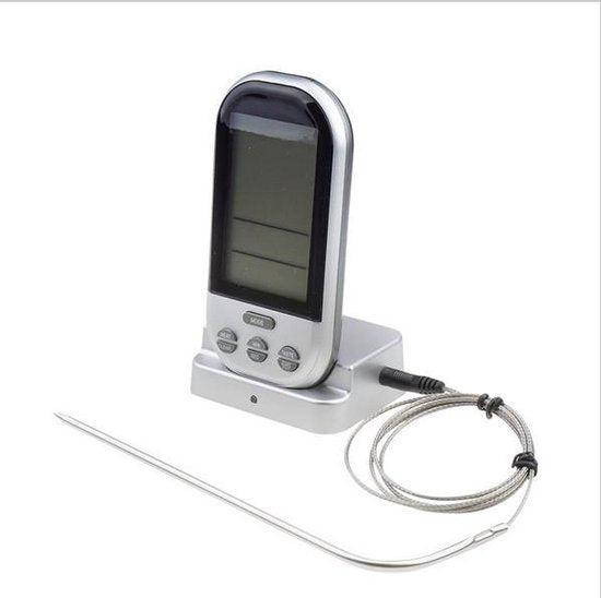 Digital Kitchen Thermometer - Stainless Steel/Plastic - Gray/Silver