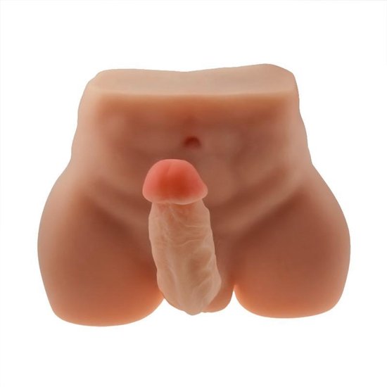 3D Onderlichaam met Grote Dikke Penis en Strakke Kont