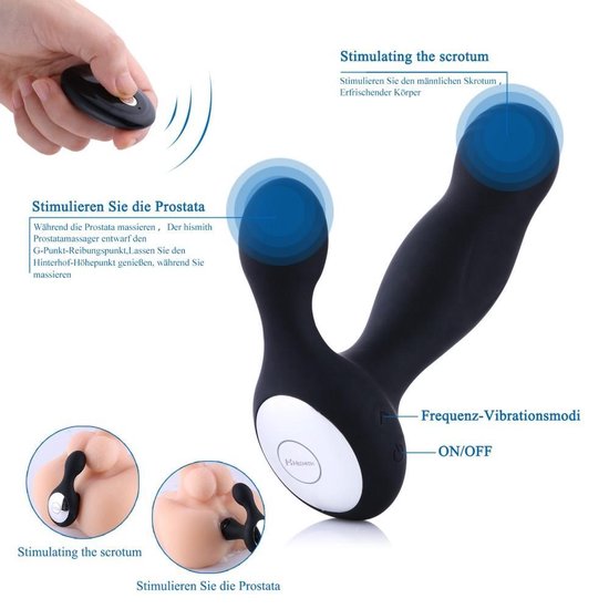 Prostaat Vibrator - Voor Prostaatstimulatie & Anaal - Met afstandsbediening - Zwart