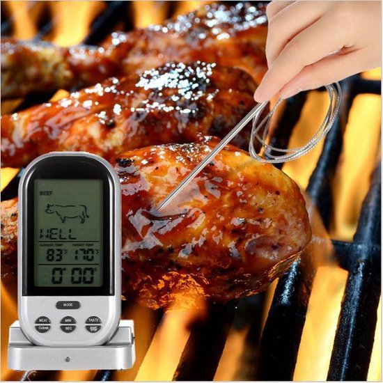 Digital Kitchen Thermometer - Stainless Steel/Plastic - Gray/Silver