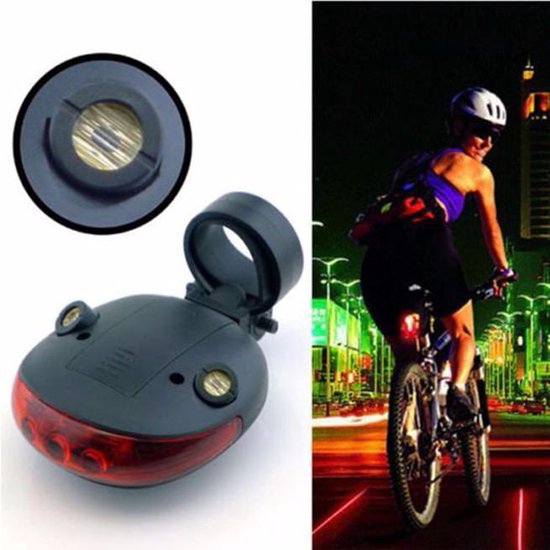 Laser bicycle light red