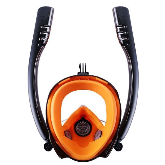 Diving mask - Snorkel mask - Fullface mask - Black / Orange