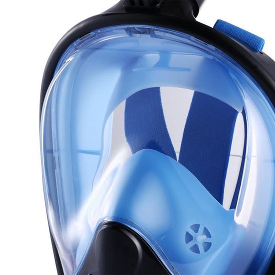 Snorkelmasker  Duikmasker  Full face duikmasker   Zwart/Blauw