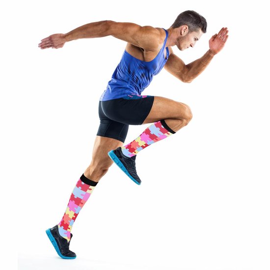 Compression Socks 3 Pairs L/XL 42 - 47 Colorful