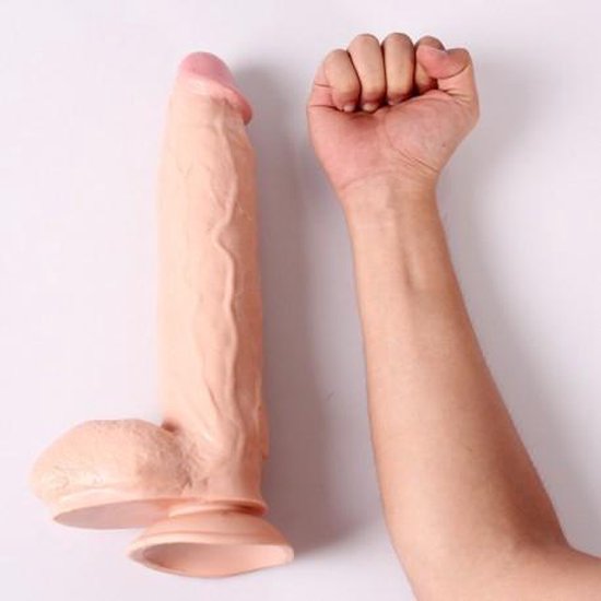 Extreem Grote Dildo met zuignap 33cm