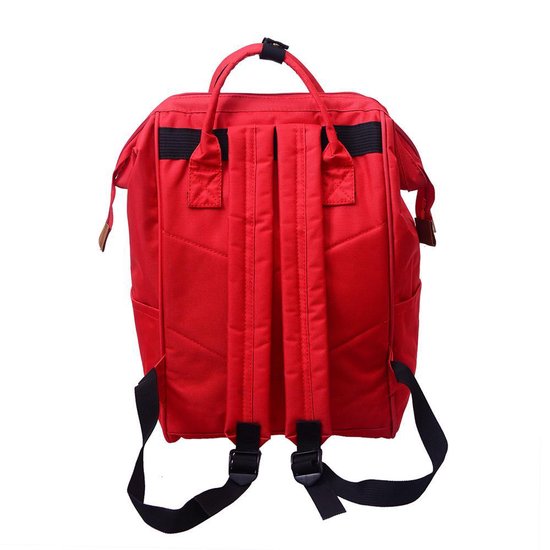 Hip Backpack Spacious Backpack School Bag -Red