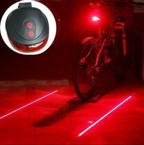 Laser fiets lampje rood