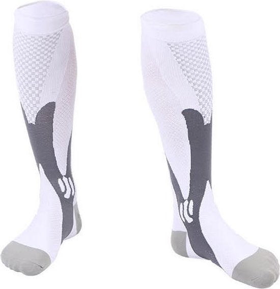MeditorPlus Sport Compression Socks 2 pairs White - L/XL
