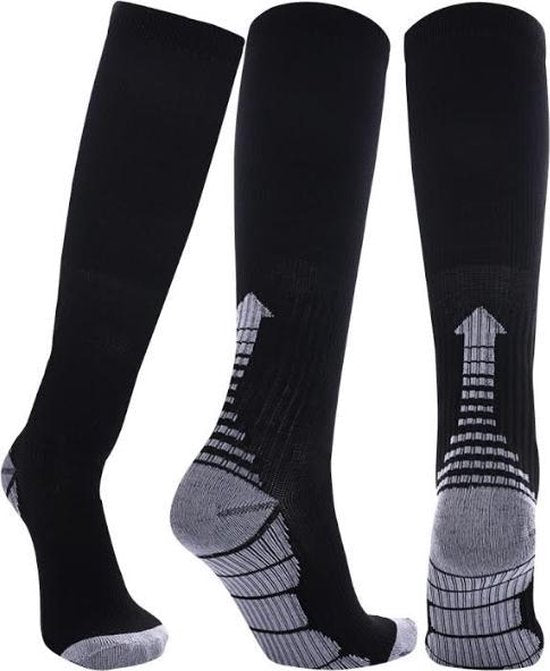 MeditorPlus Vital Sporty Compression Socks 2 Pair Black - L/XL