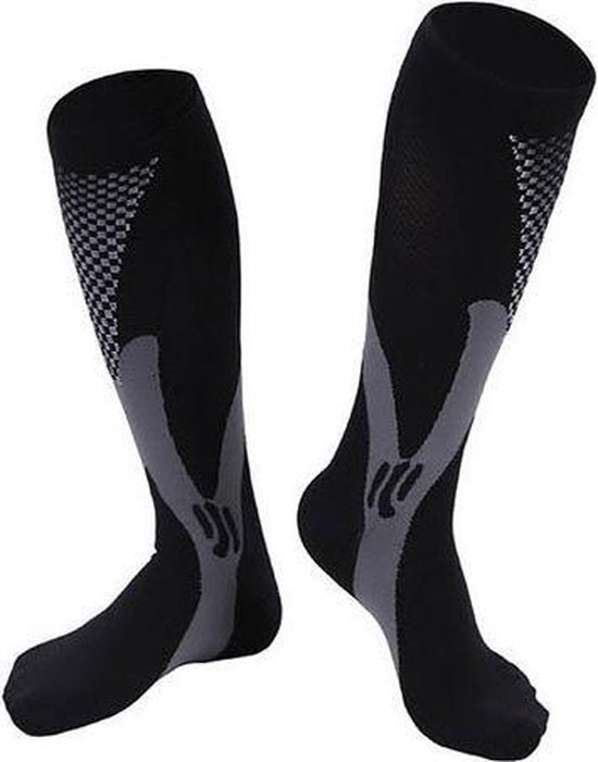 MeditorPlus Sport Compression Socks - 2 pairs - Black - L/XL -