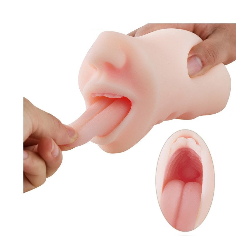 Pocket Pussy Oral with Mouth Tongue and Teeth