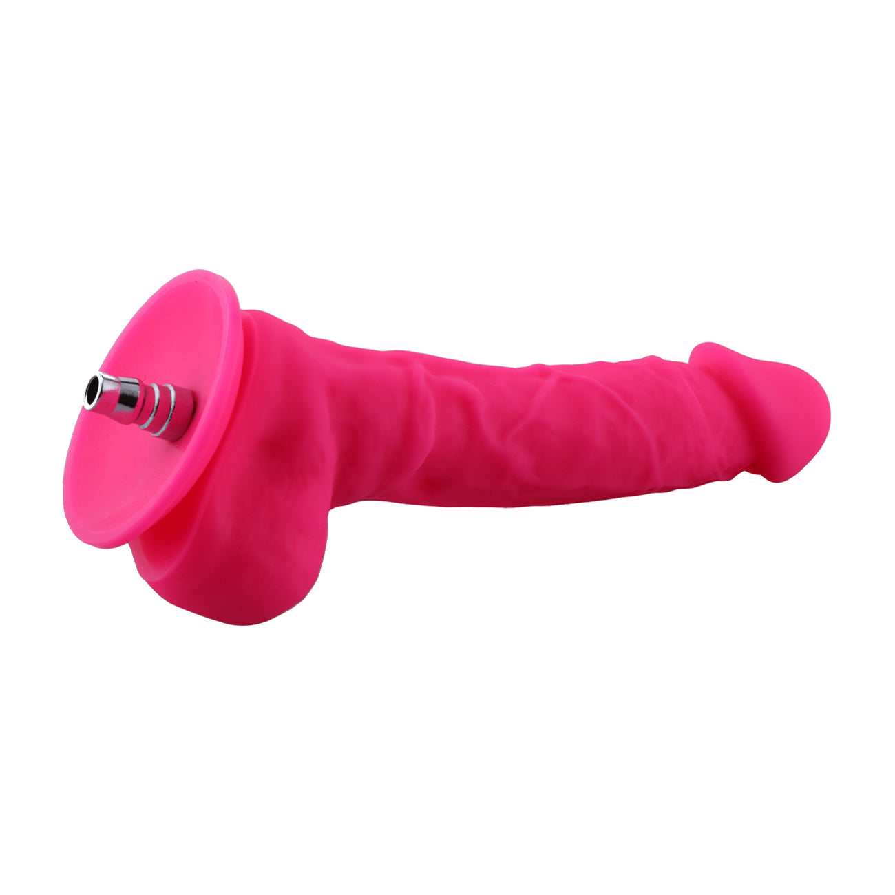 Hismith Premium - 23cm Lange Siliconen Dildo met Quick Air Connector - Roze