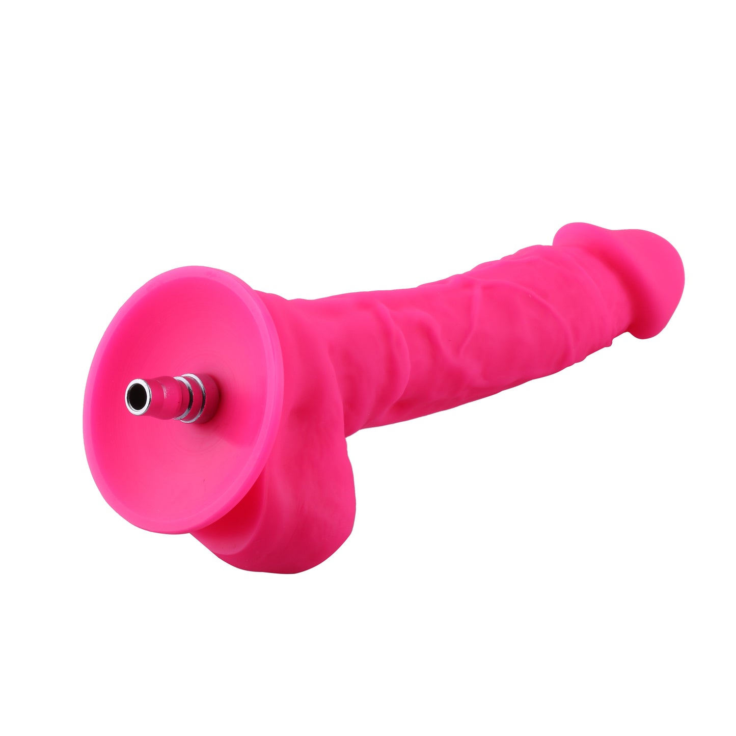 Hismith Premium - 23cm Lange Siliconen Dildo met Quick Air Connector - Roze