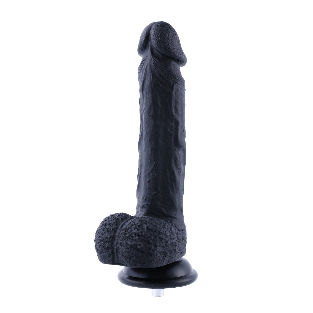 Grote Dildo Zwart 21 CM Siliconen voor de Hismith Premium Seksmachine