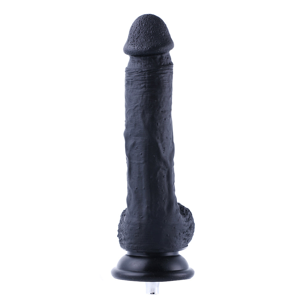 Grote Dildo Zwart 21 CM Siliconen voor de Hismith Premium Seksmachine