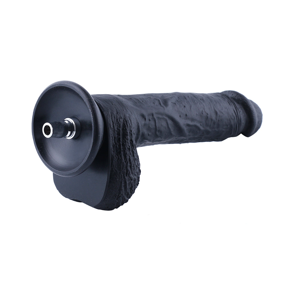 Grote Dildo Zwart 21 CM Siliconen voor de Hismith Premium Seksmachine