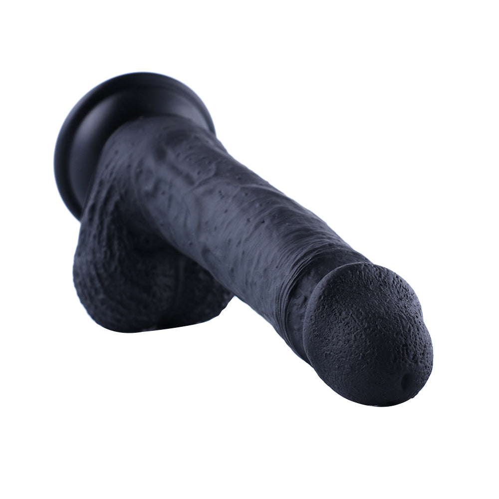 Grote Dildo Zwart 21 CM Siliconen voor de Hismith Premium Seksmachine