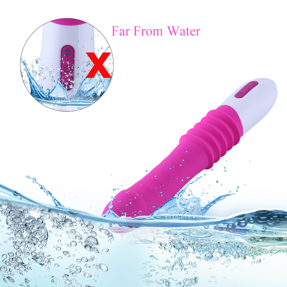 Hismith Vibrator - Thrusting Vibrator with suction cup - G-spot Vibrator - Use in the shower or in the kitchen!