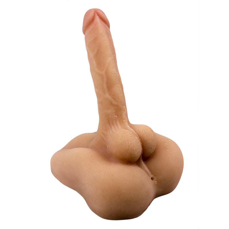 Penis Masturbator Flexible Dildo with Anus Nude