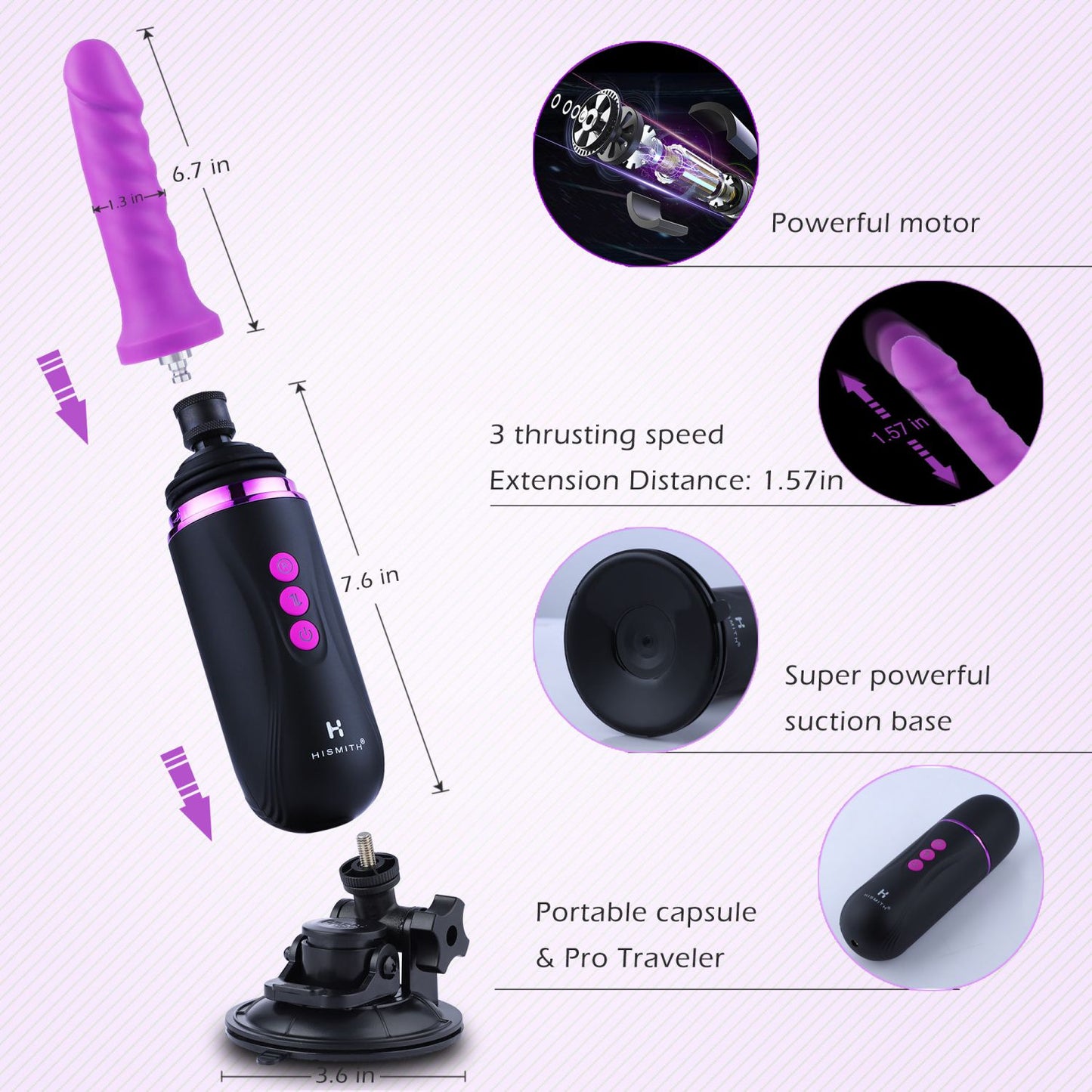 Capsule Sex Machine Wireless Smart App Ready