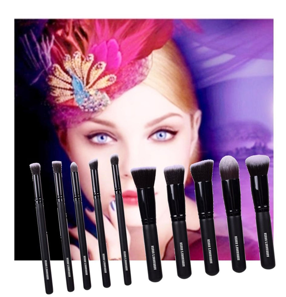 Make-up Brushes Set - 10 Pieces - Brush - Audrianna's Brush