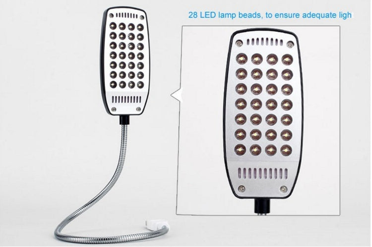 Flexibele USB LED LAMP met 28 LED'S wit