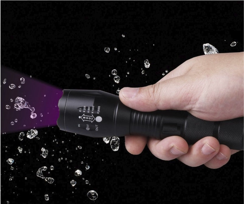 UV Flashlight Blacklight with 2300 Lumen - Detect stains, check your hotel room for cleanliness, etc