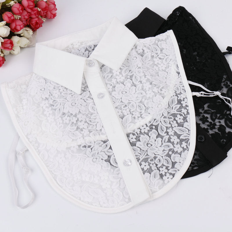 Blouse Collar Ladies Loose Collar Lace Collar Black