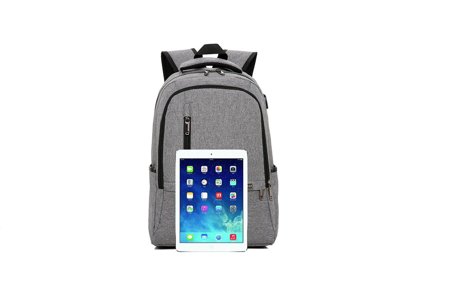 N-Sport Backpack with USB Port - Grey