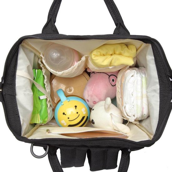 Multifunctional Diaper Bag - Nursery Bag - Trendy - Black