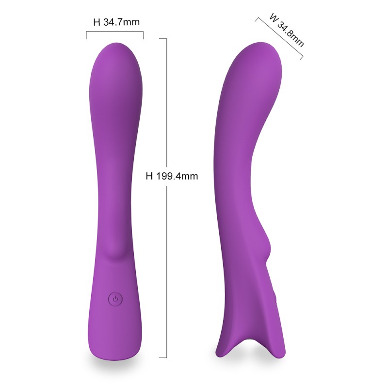 G-Spot and Clitoris Stimulator - 9 positions - Purple